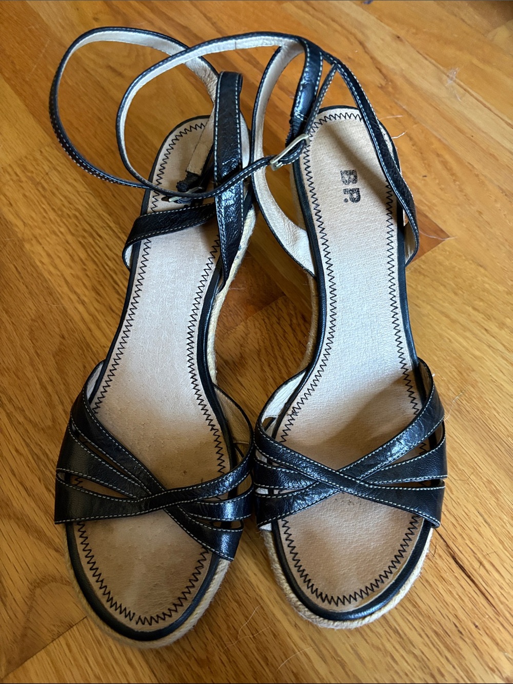 Vintage BP Black Strappy Sandals from Nordstrom
